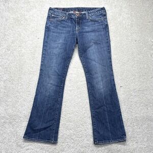 Lucky Brand Lola Boot Jeans Womens 12/31 Blue Mid Rise Bootcut Stretch Denim USA